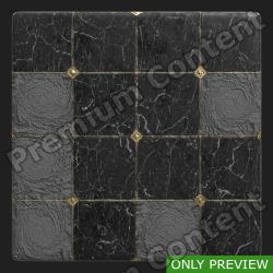 PBR Substance Material of Floor Marble Damaged #2